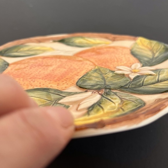 Takahashi Plates San Francisco, Set of 3 Vintage Orange Plates - Picture 8 of 11